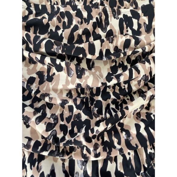 Ellen Tracy Swim One Piece Swimsuit One Shoulder Print Swimwear - Picture 4 of 8